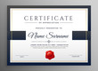 clean modern certificate template design