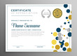 creative circles certificate template design