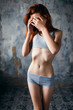 Anorexic woman, weight loss, anorexia