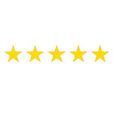 Fototapeta  - Rating Review icon - Flat design, glyph style icon - Yellow
