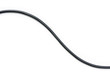© krisana - Black wire cable isolated on a white background abstraction.