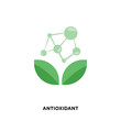 antioxidant icon isolated on white background for your web, mobile and app design