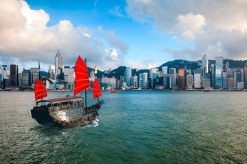 Wall Mural - Hong Kong harbour