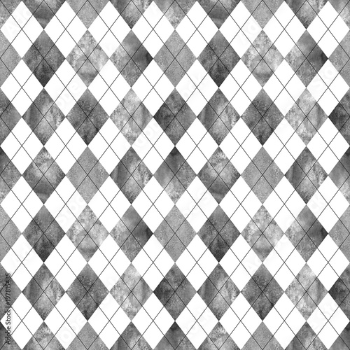 Obraz w ramie Argyle seamless pattern background.