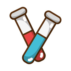 Poster - medical analysis tubes laboratory test