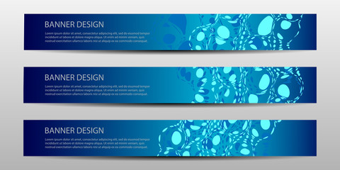Wall Mural - abstract vector banners with bright geometric background annual report design templates future poste