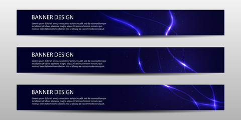 Wall Mural - Abstract vector banners with bright geometric background annual report design templates future Poster template design.