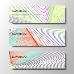 Wall Mural - abstract vector banners with bright geometric background annual report design templates future poste