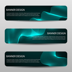 Wall Mural - abstract vector banners with bright geometric background annual report design templates future poste