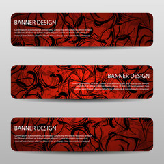 Wall Mural - abstract vector banners with bright geometric background annual report design templates future poste