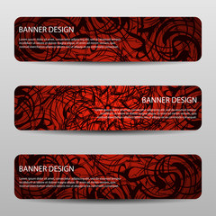 Wall Mural - abstract vector banners with bright geometric background annual report design templates future poste