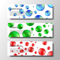 Wall Mural - abstract vector banners with bright geometric background annual report design templates future poste