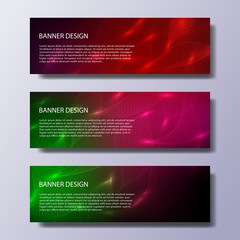 Wall Mural - abstract vector banners with bright geometric background annual report design templates future poste