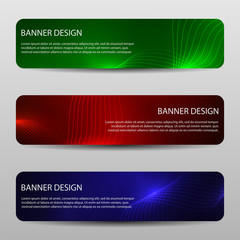 Wall Mural - abstract vector banners with bright geometric background annual report design templates future poste