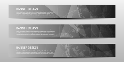 Wall Mural - abstract vector banners with bright geometric background annual report design templates future poste
