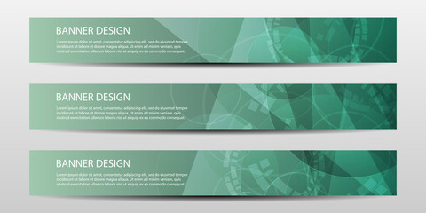 Wall Mural - abstract vector banners with bright geometric background annual report design templates future poste