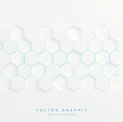 Wall Mural - abstract hexagon 3d vector background.