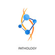 pathology logo isolated on white background for your web, mobile and app design