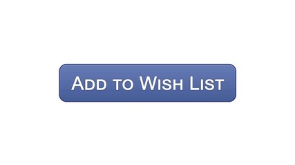 Wall Mural - Add to wish list web interface button violet color, shopping online service