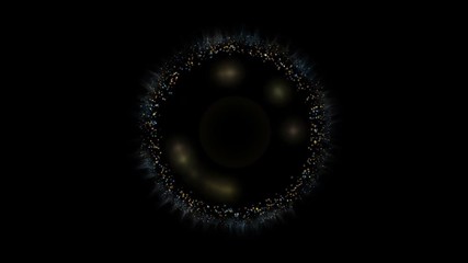 Wall Mural - 4k Abstract eclipse lunar eclipse black hole,nuclear star explosion,power tech energy rays aurora particle space universe fireworks background.