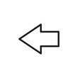 © djvectors - arrow left outlined vector icon. Modern simple isolated sign. Pixel perfect vector  illustration for logo, website, mobile app and other designs