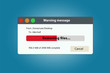 Remove files and data progress bar. It can be used to illustrate the delete or loss of data.