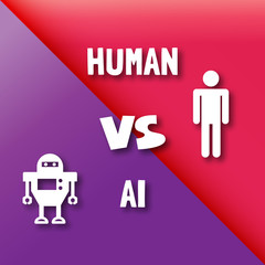 human vs ai vector design