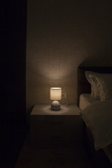 Wall Mural - lamp on the bedside table