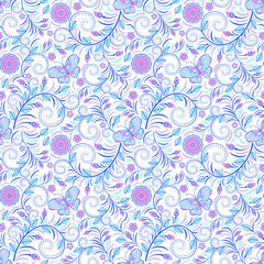 Sticker - floral seamless pattern