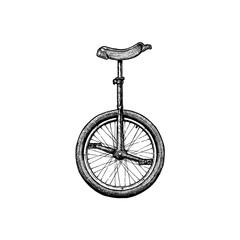 Wall Mural - illustration of unicycle