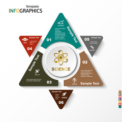 Wall Mural - Infographics science technology