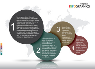 Wall Mural - infographic template for your design