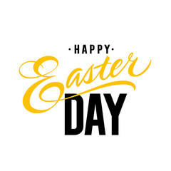 Canvas Print - Happy Easter day lettering