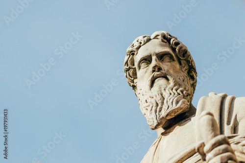 Cuadros en Lienzo head of Paul the Apostle of Lutheran Church of St Peter and St Paul over blue sky in Saint Petersburg, Russia