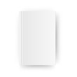 © Salamatik - Blank vertical book cover template . Mock up closed magazine or notebook. Isolated on white background. Vector