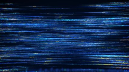 Wall Mural - digital matrix of software developer code loop