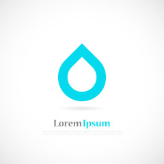 Sticker - Water minimalistic vector logo
