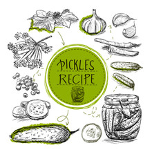 Sketch Object  Marinade Pickles Recipe