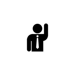 Poster - man icon. sign design