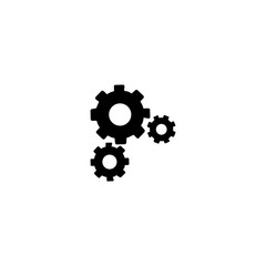 Sticker - gears icon. sign design