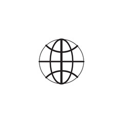 Sticker - globe icon. sign design