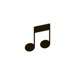 Sticker - music icon. sign design