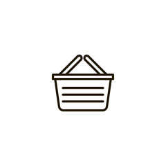 Poster - basket icon. sign design