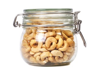 Cashews in a jar