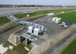 内水被害(洪水)対策のために設置された川内排水機場　福岡県みやま市の矢部川沿いに設置された川内排水機場