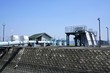 内水被害(洪水)対策のために設置された川内排水機場　福岡県みやま市の矢部川沿いに設置された川内排水機場
