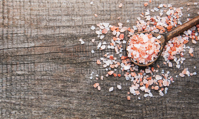 Wall Mural - Pink salt from the Himalayas