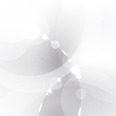 Wall Mural - abstract silver background with white and gray circles overlay and lighting effect.