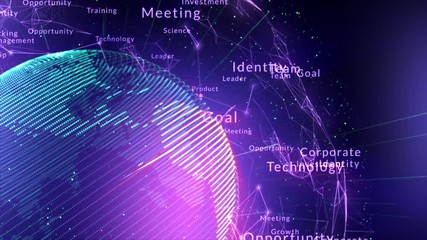 Wall Mural - global background digital network