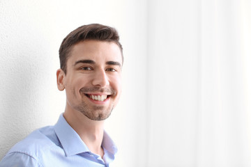 Canvas Print - Happy young man at home